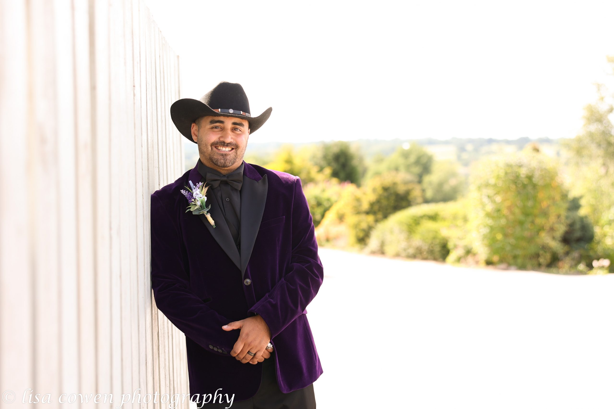 A cowboy groom from Texas