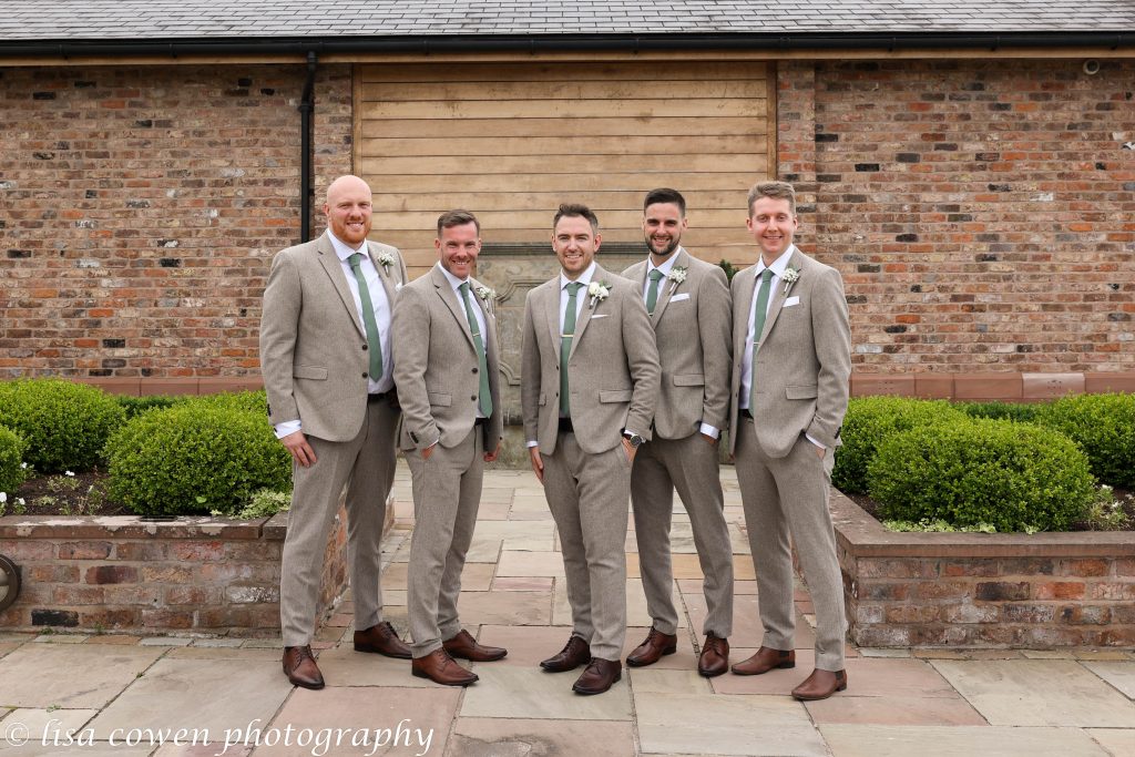 Traditional groomsmen shot