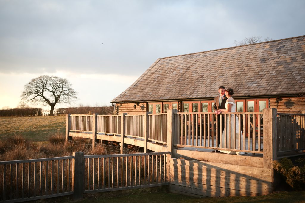 Wedding photograph at Sandhole Oak Barn