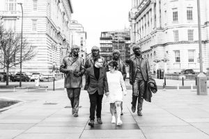 The Beatles statues